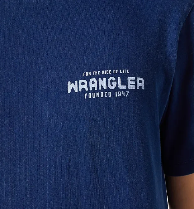 Graphic tee in navy