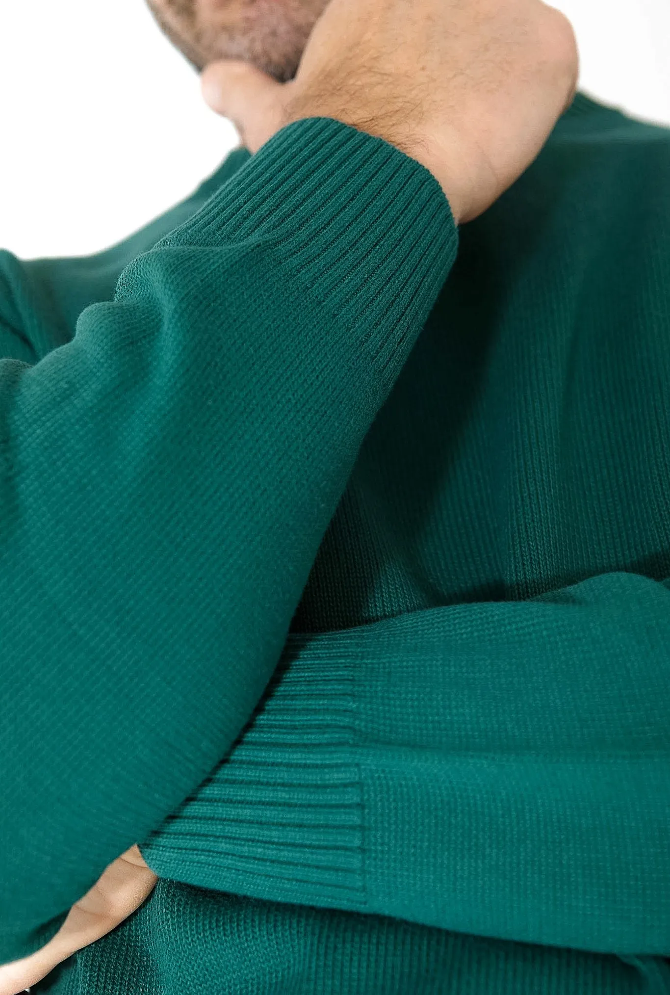 GUARINO Girocollo 2 Fili Cotone Verde