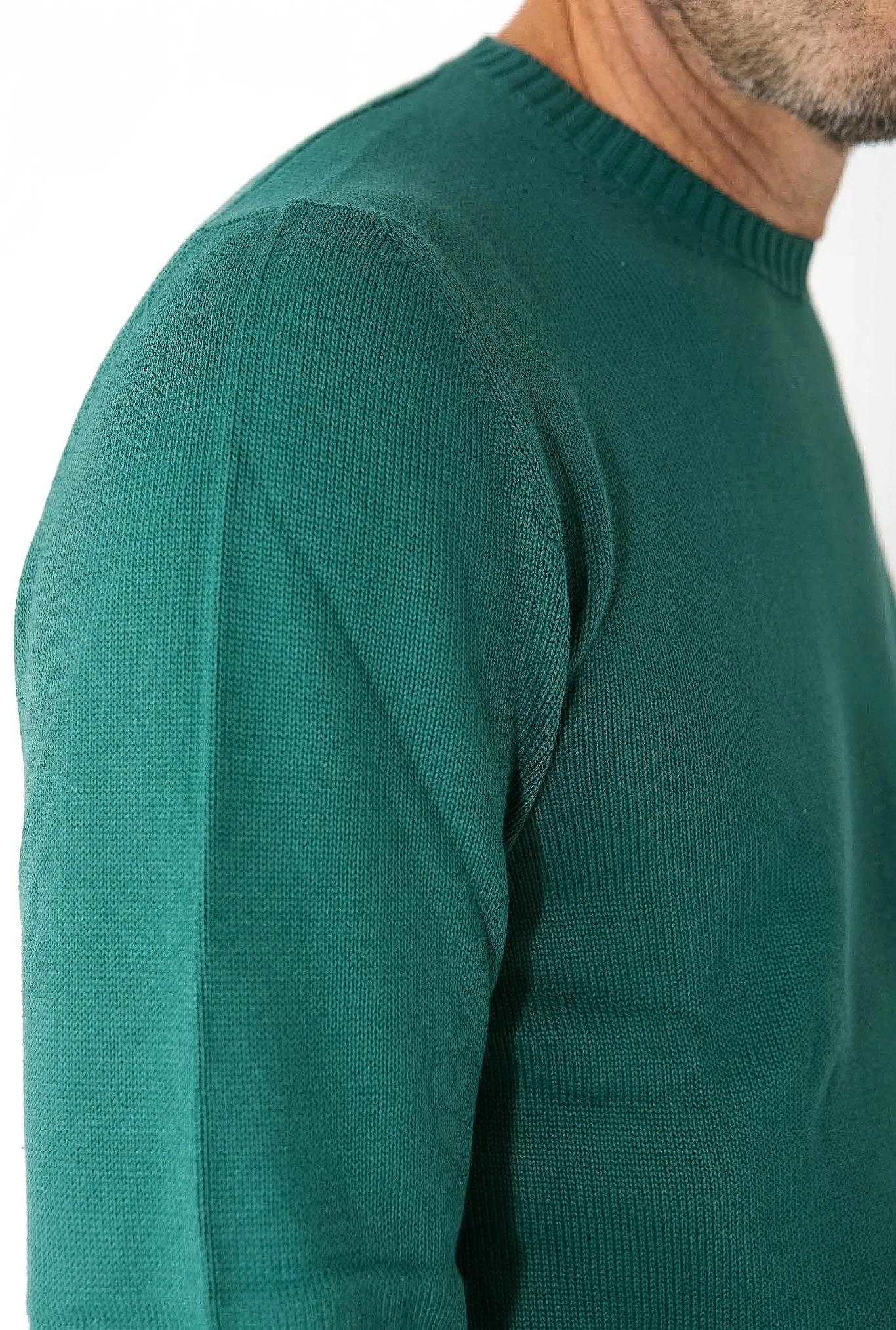 GUARINO Girocollo 2 Fili Cotone Verde
