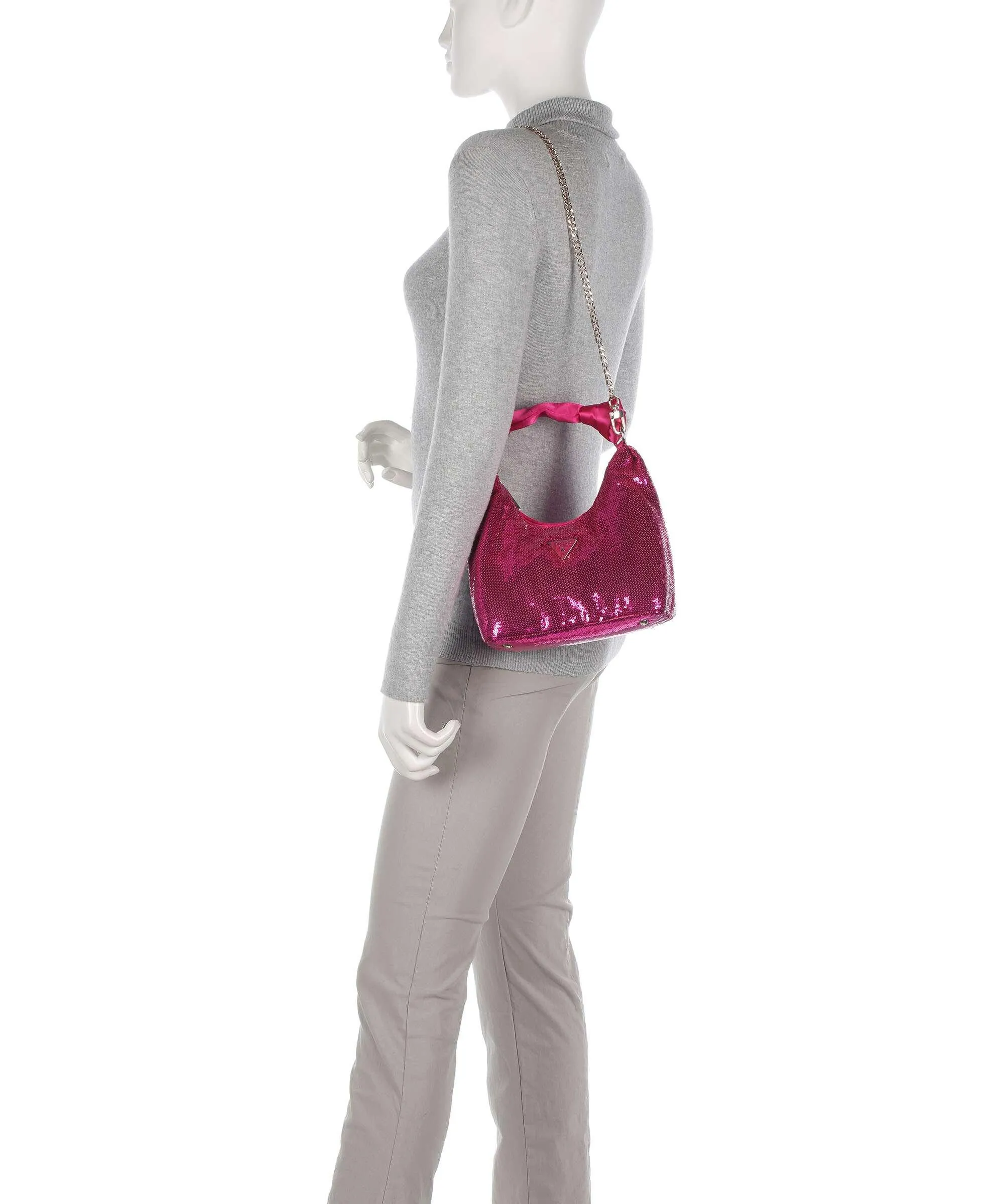  Guess Velina Borsa a mano poliestere magenta  