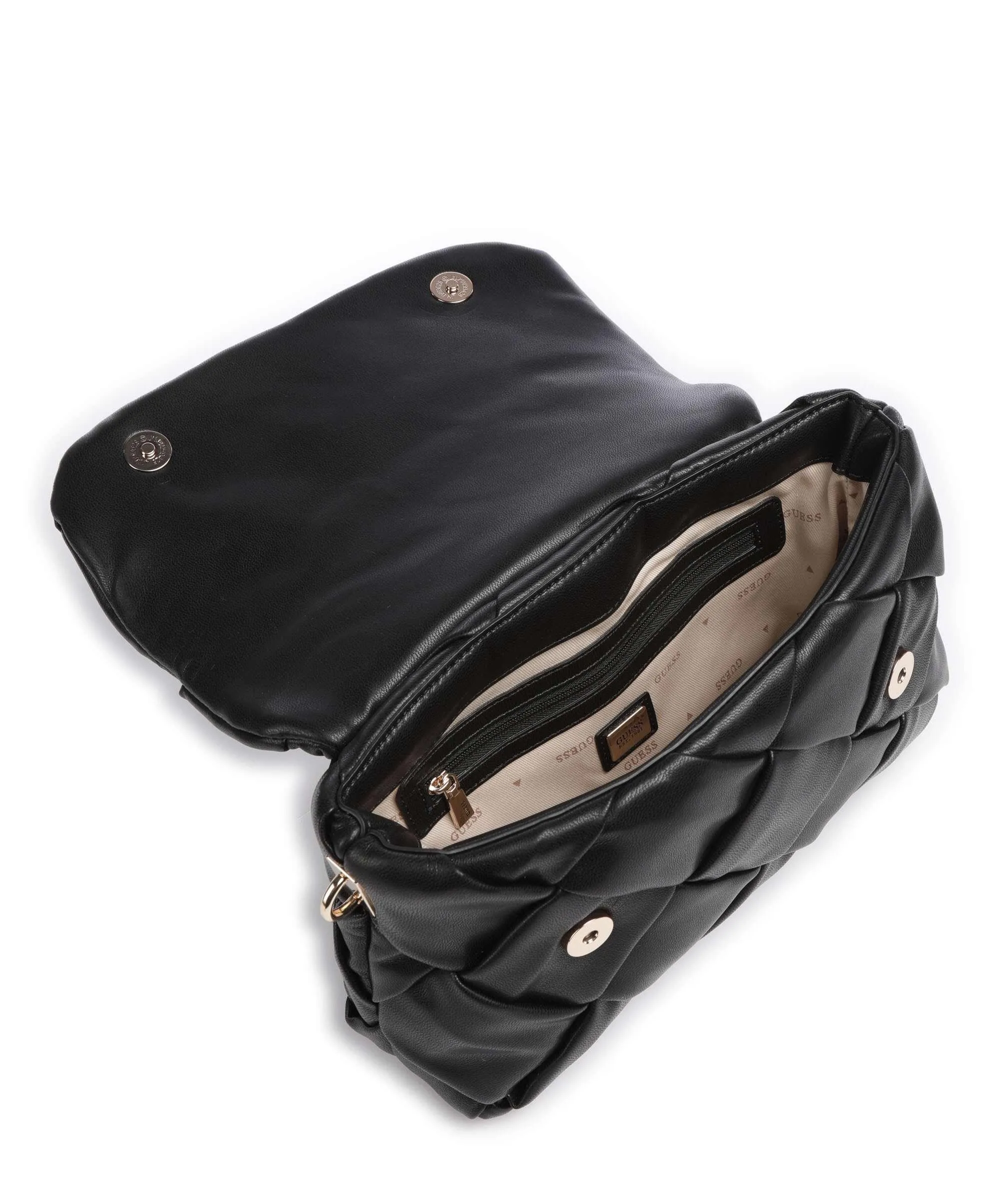  Guess Zaina Borsa a spalla pelle sintetica nero  