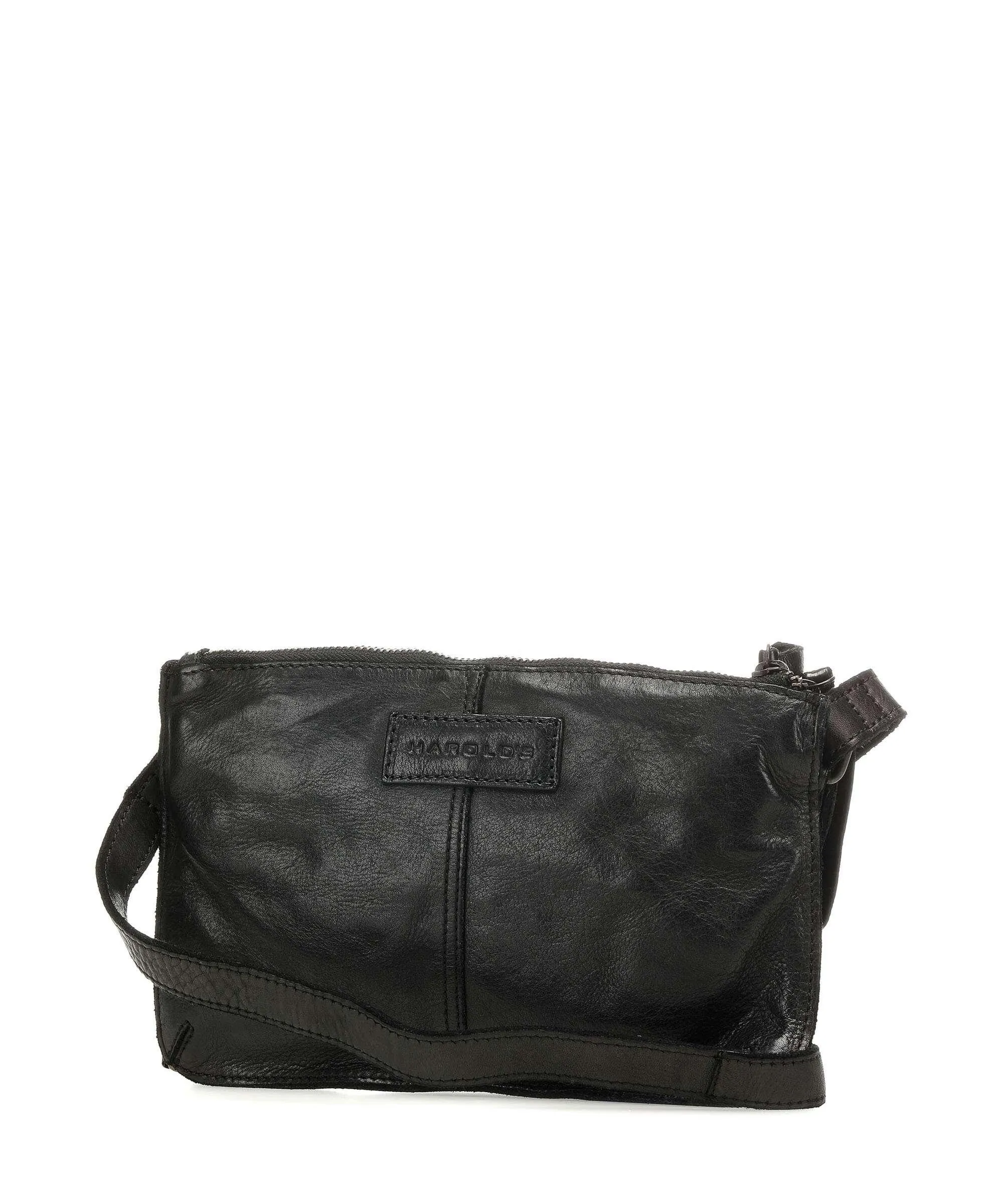  Harold's Submarine Borsa a tracolla pelle bovina nero  