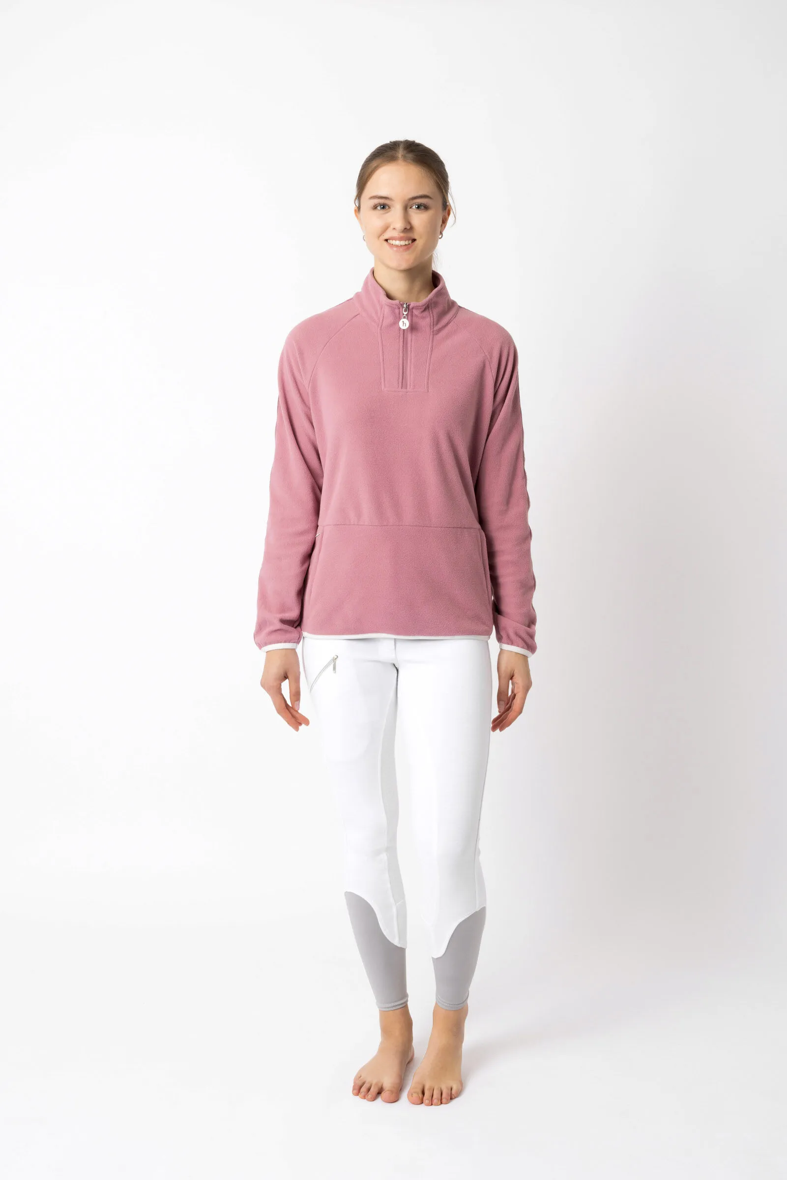 Horze Christa Giacca da equitazione in pile con mezza zip per donna
