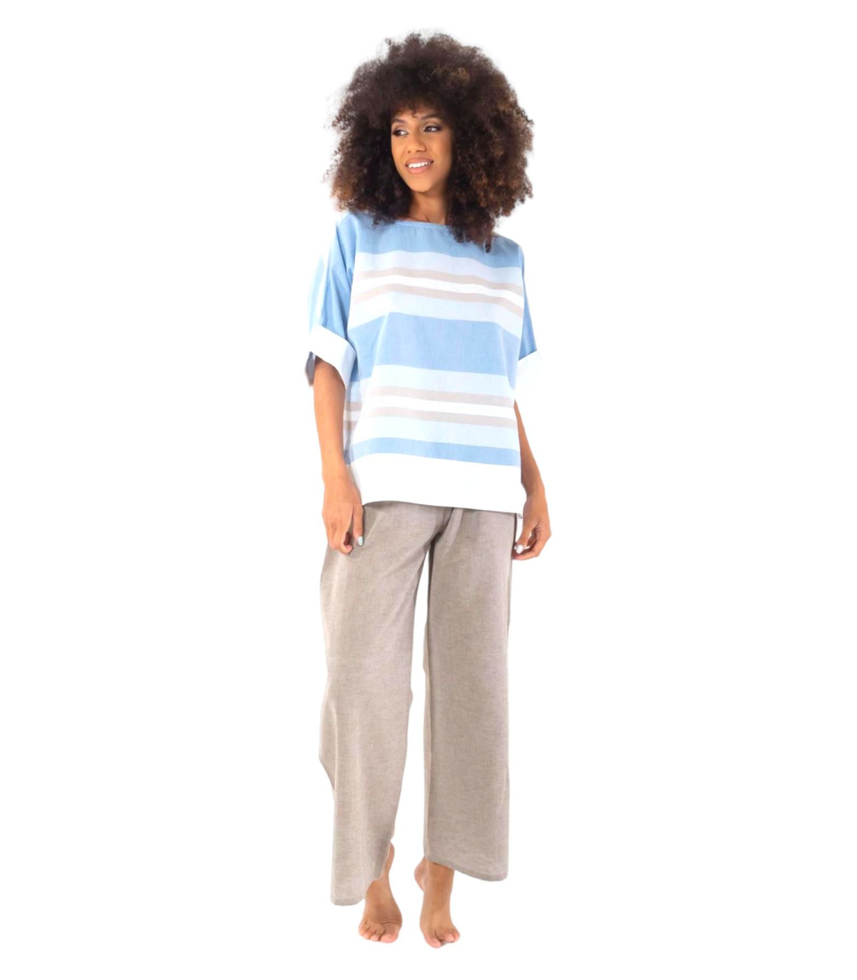 Iconique Donna Pantaloni  A Palazzo
