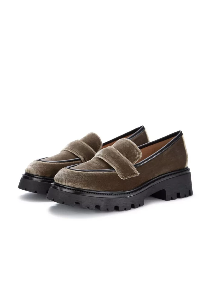 IL BORGO FIRENZE | MOCASSINI CHUNKY VELLUTO MARRONE