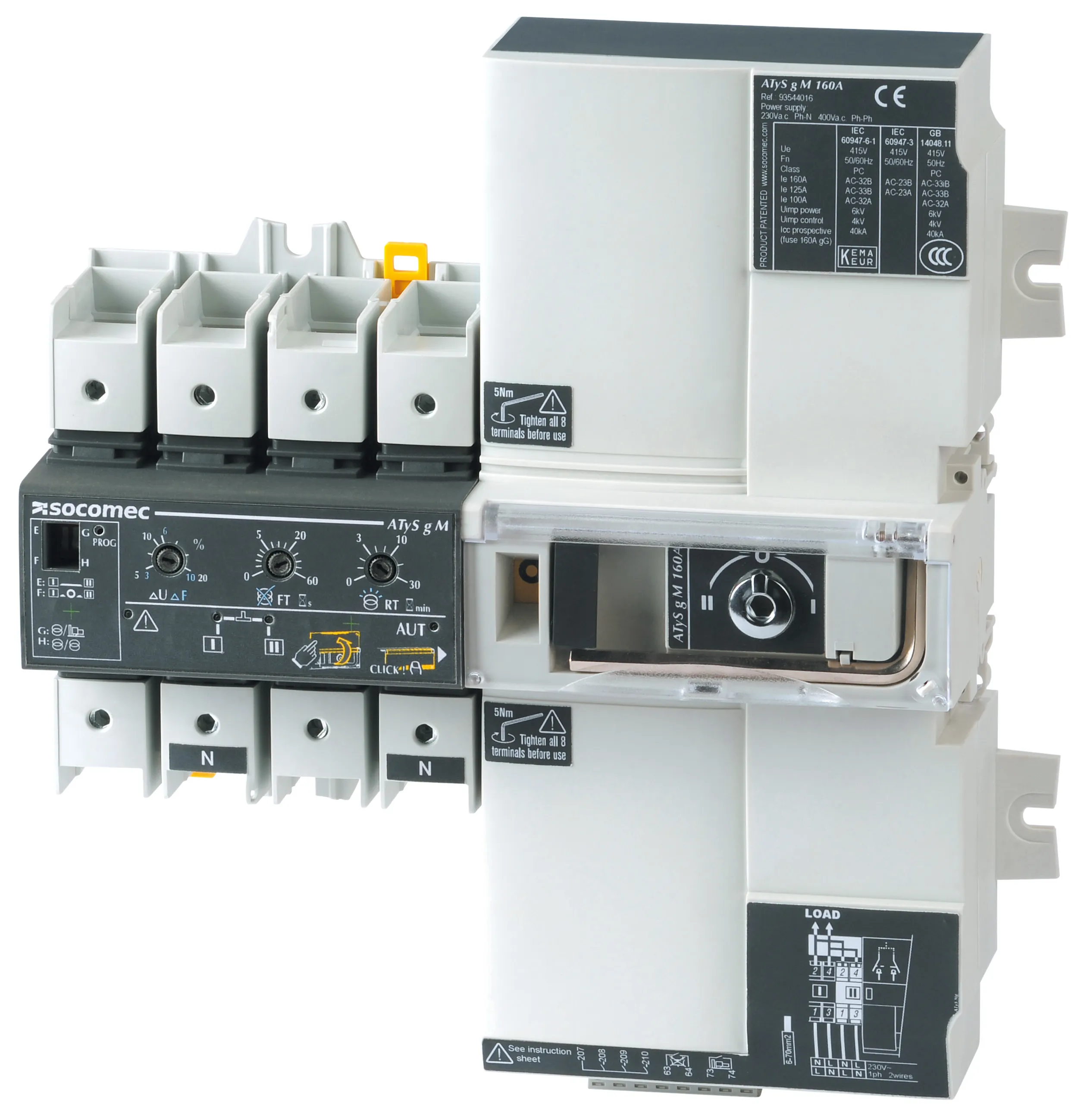 Interruttore sezionatore Socomec 93532004 serie 9353, 2P, 40A 93532004