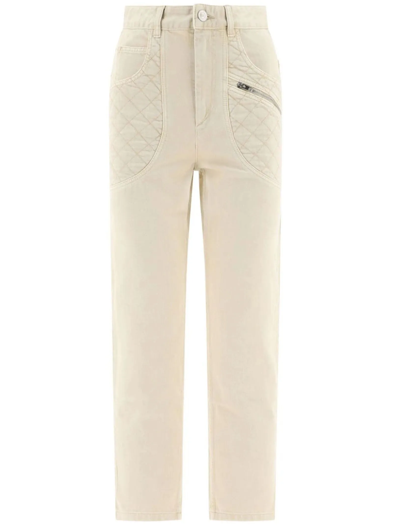 ISABEL MARANT Abbigliamento,Jeans Jeans Cassandre in cotone denim beige 