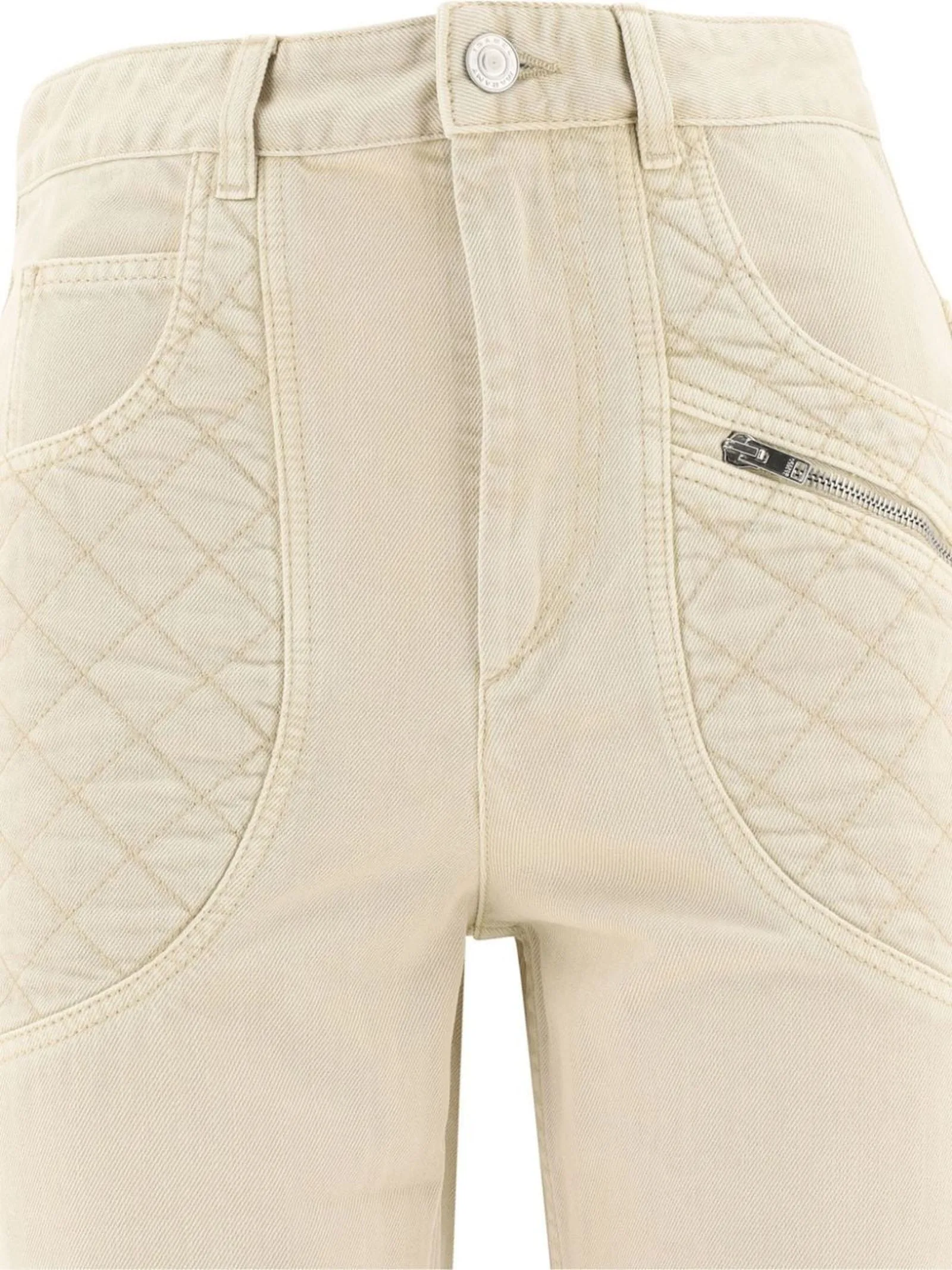 ISABEL MARANT Abbigliamento,Jeans Jeans Cassandre in cotone denim beige 