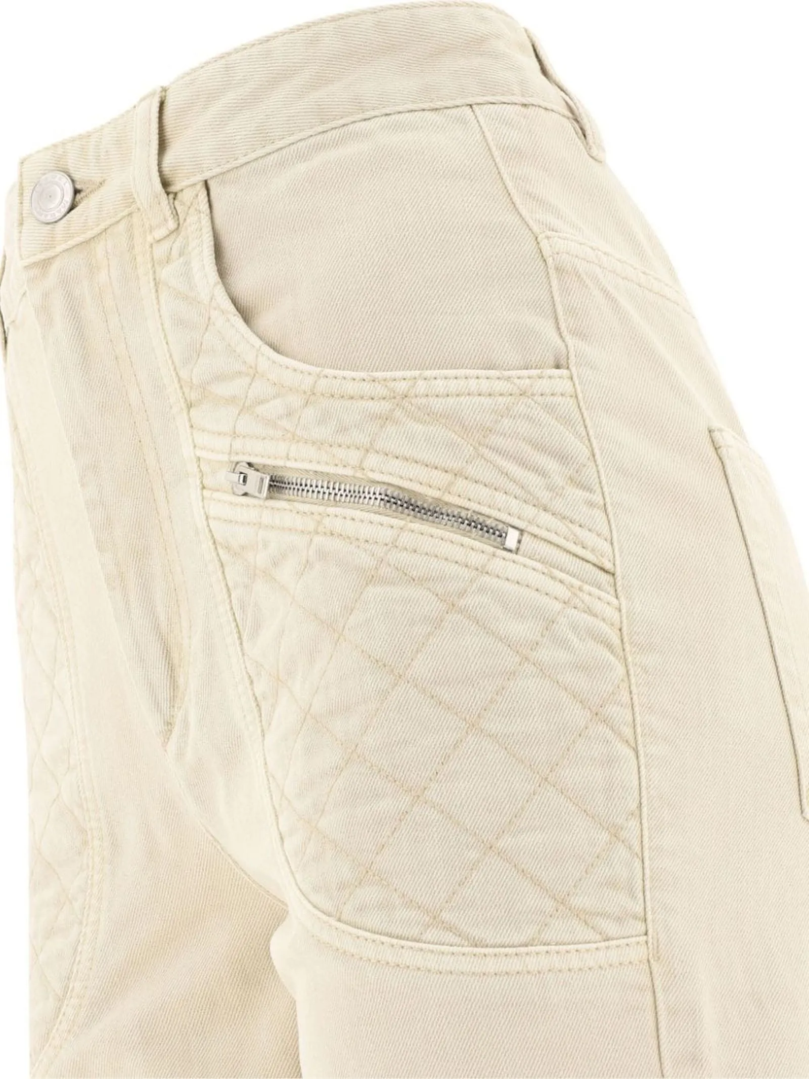 ISABEL MARANT Abbigliamento,Jeans Jeans Cassandre in cotone denim beige 