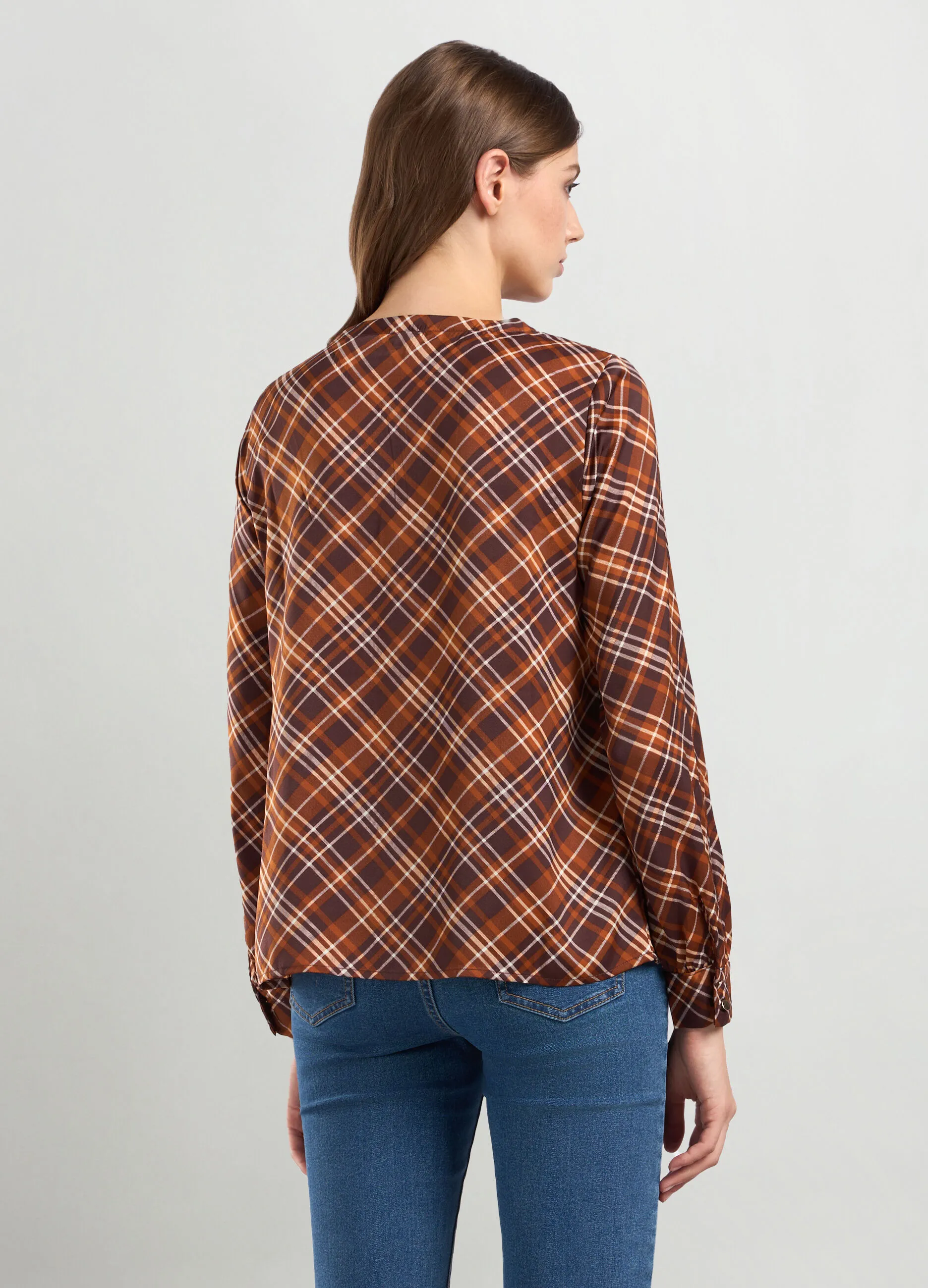 IWIE  Blusa in raso con stampa donna