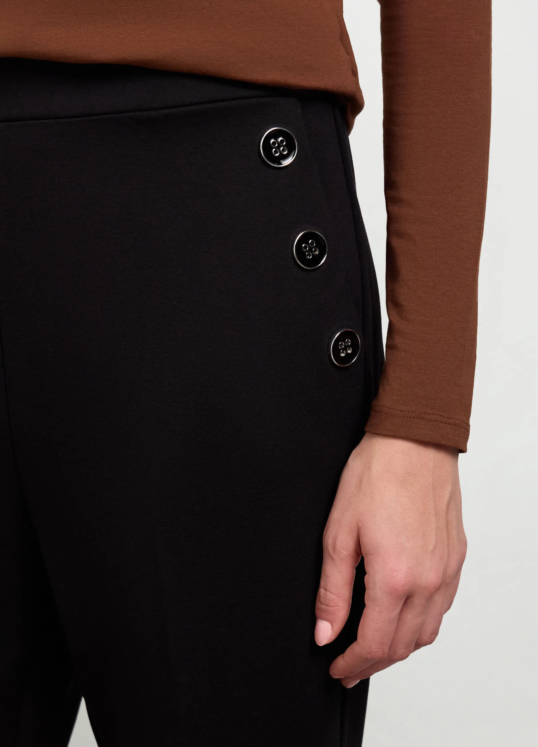 IWIE  Pantaloni in punto Milano donna