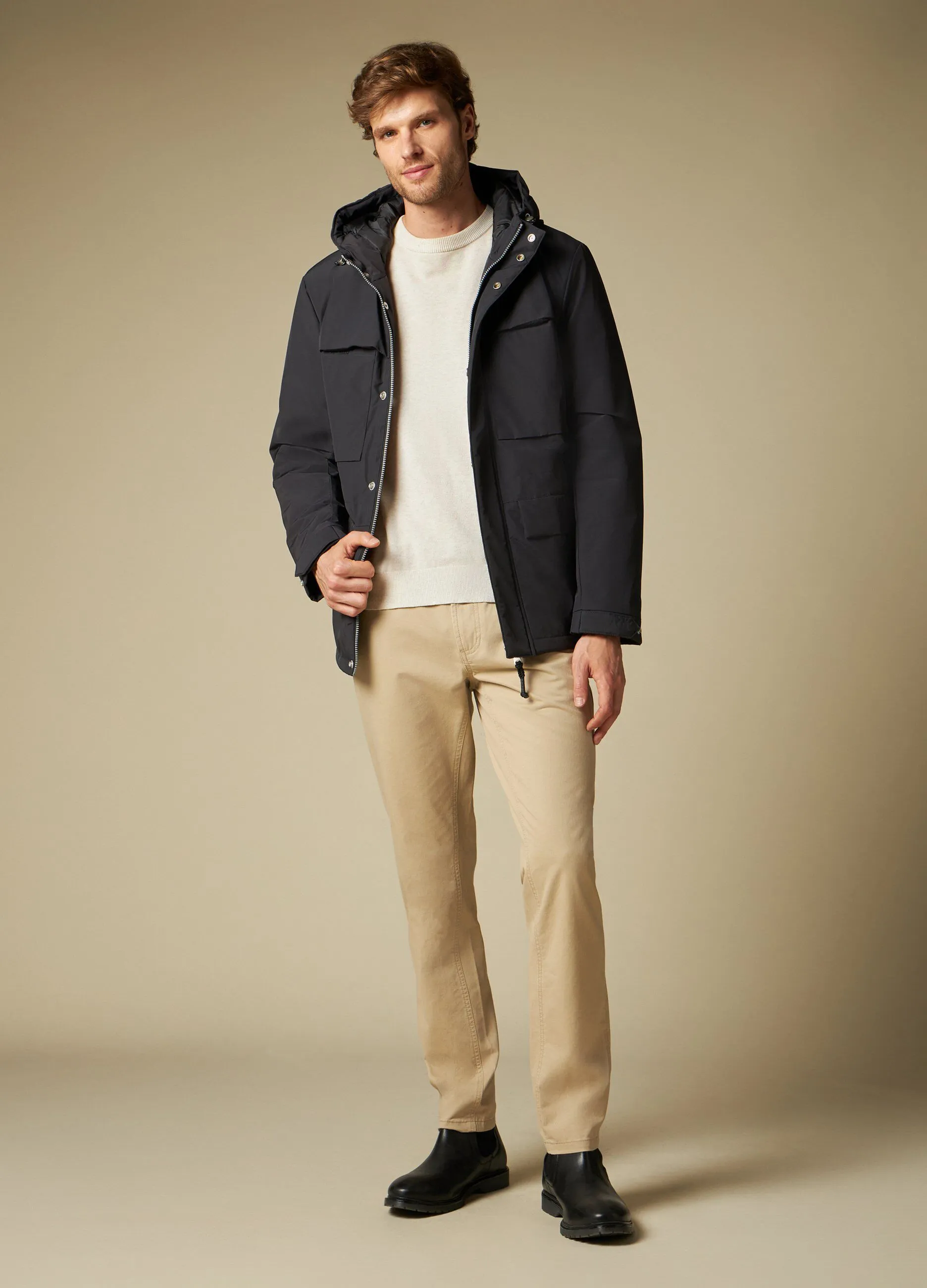 J. HART & BROS  Giacca imbottita con cappuccio uomo