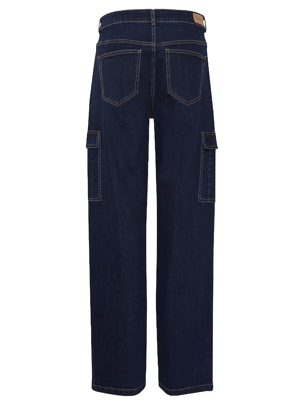 Jeans Donna cargo a vita alta