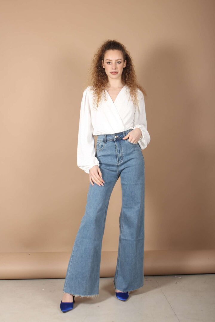 Jeans palazzo Lunghi Basici