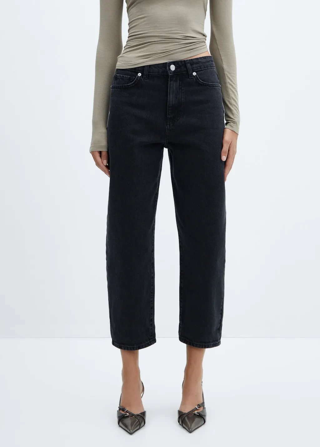 Jeans slouchy vita alta