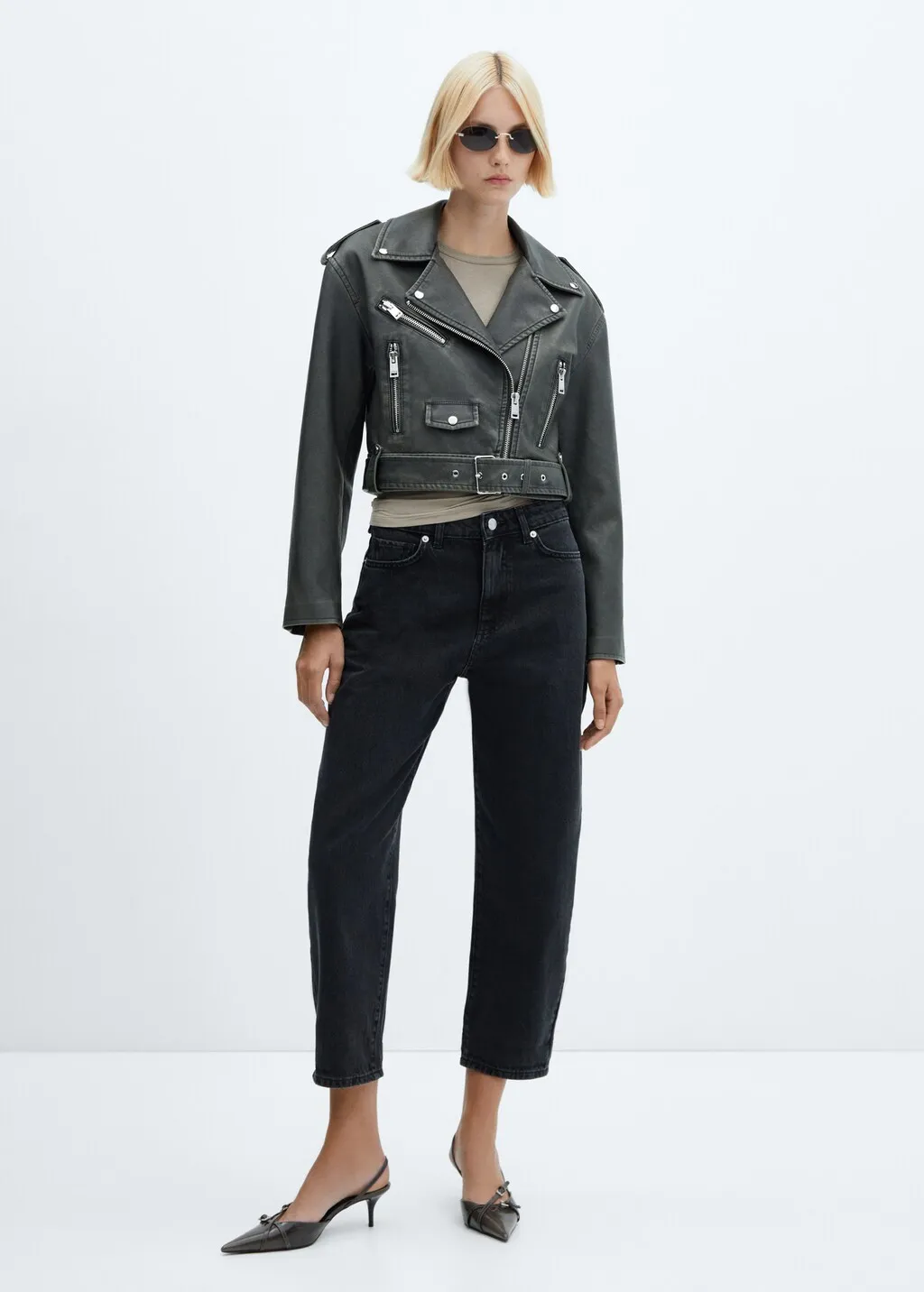 Jeans slouchy vita alta