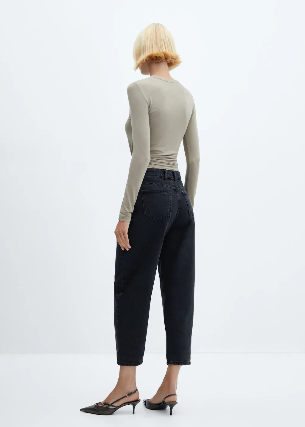 Jeans slouchy vita alta