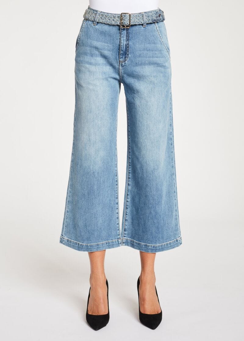 Jeans wide cropped