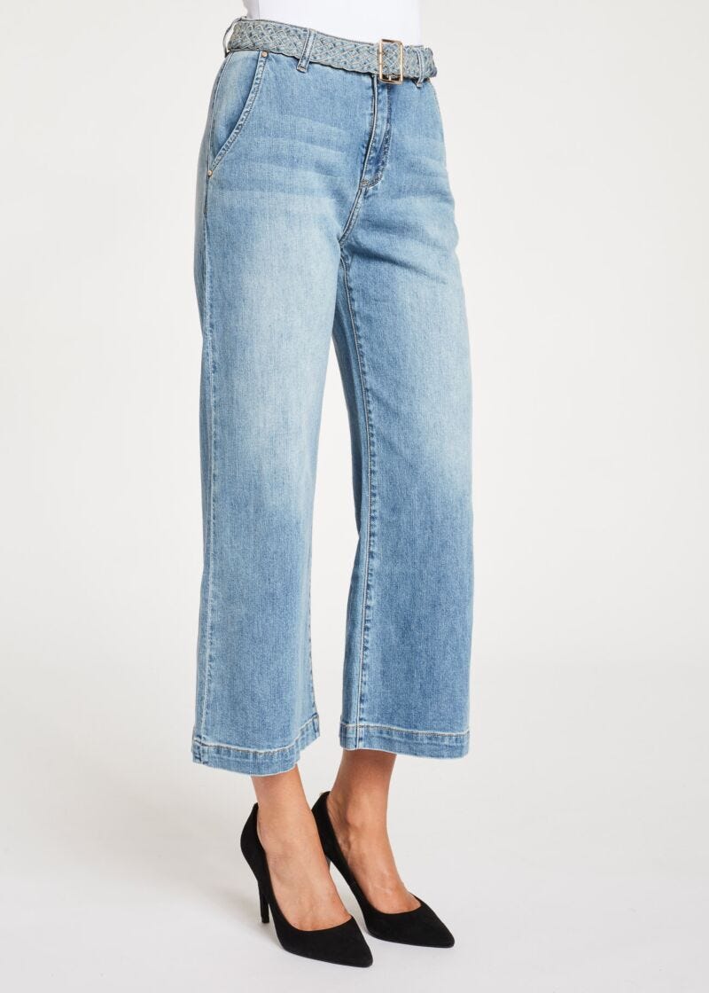 Jeans wide cropped