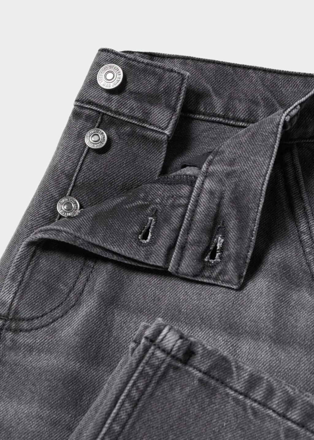 Jeans wideleg loose vita bassa