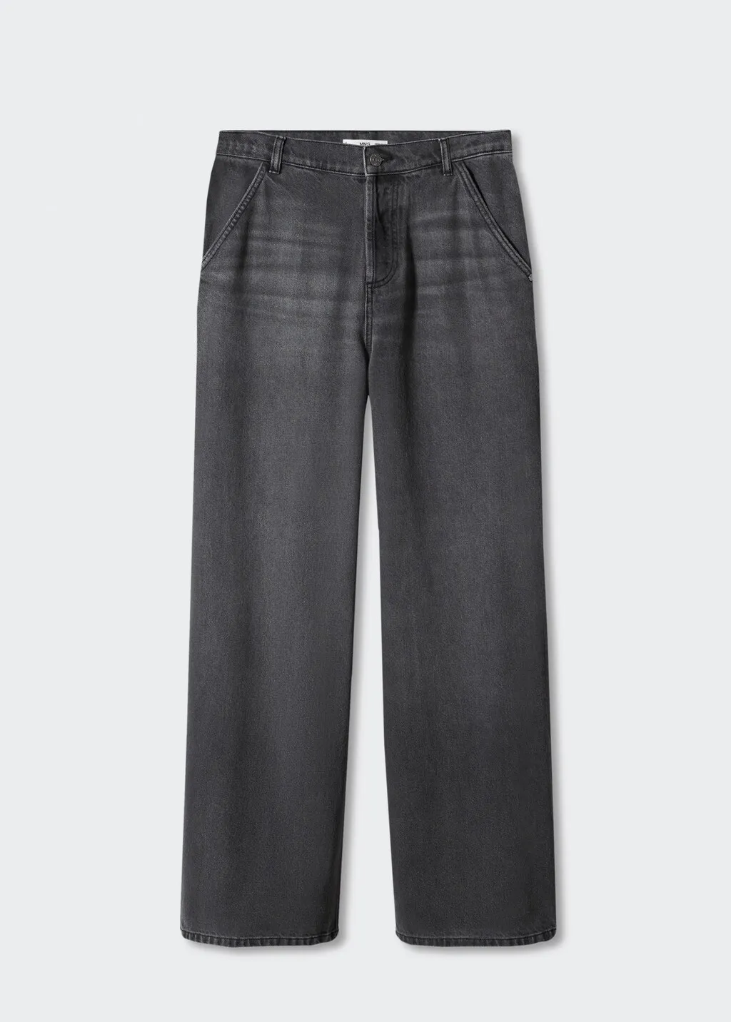 Jeans wideleg loose vita bassa