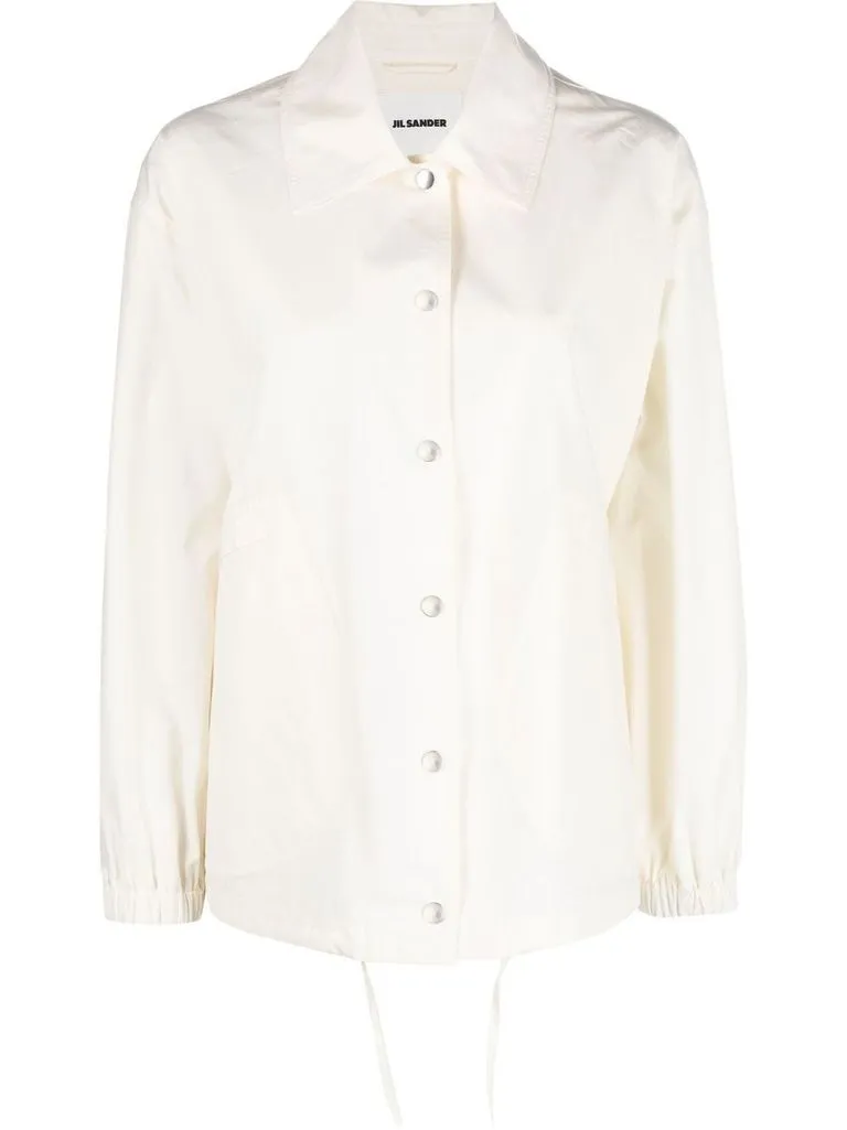 jil sander Giacca camicia con logo