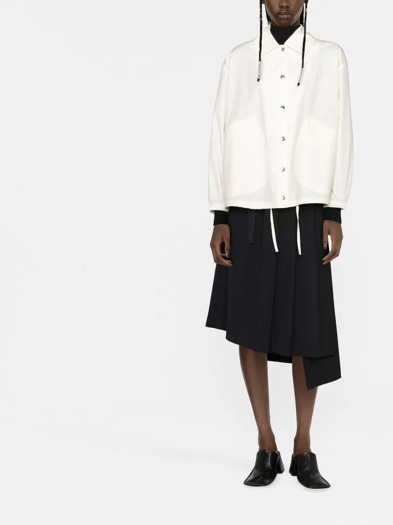 jil sander Giacca camicia con logo