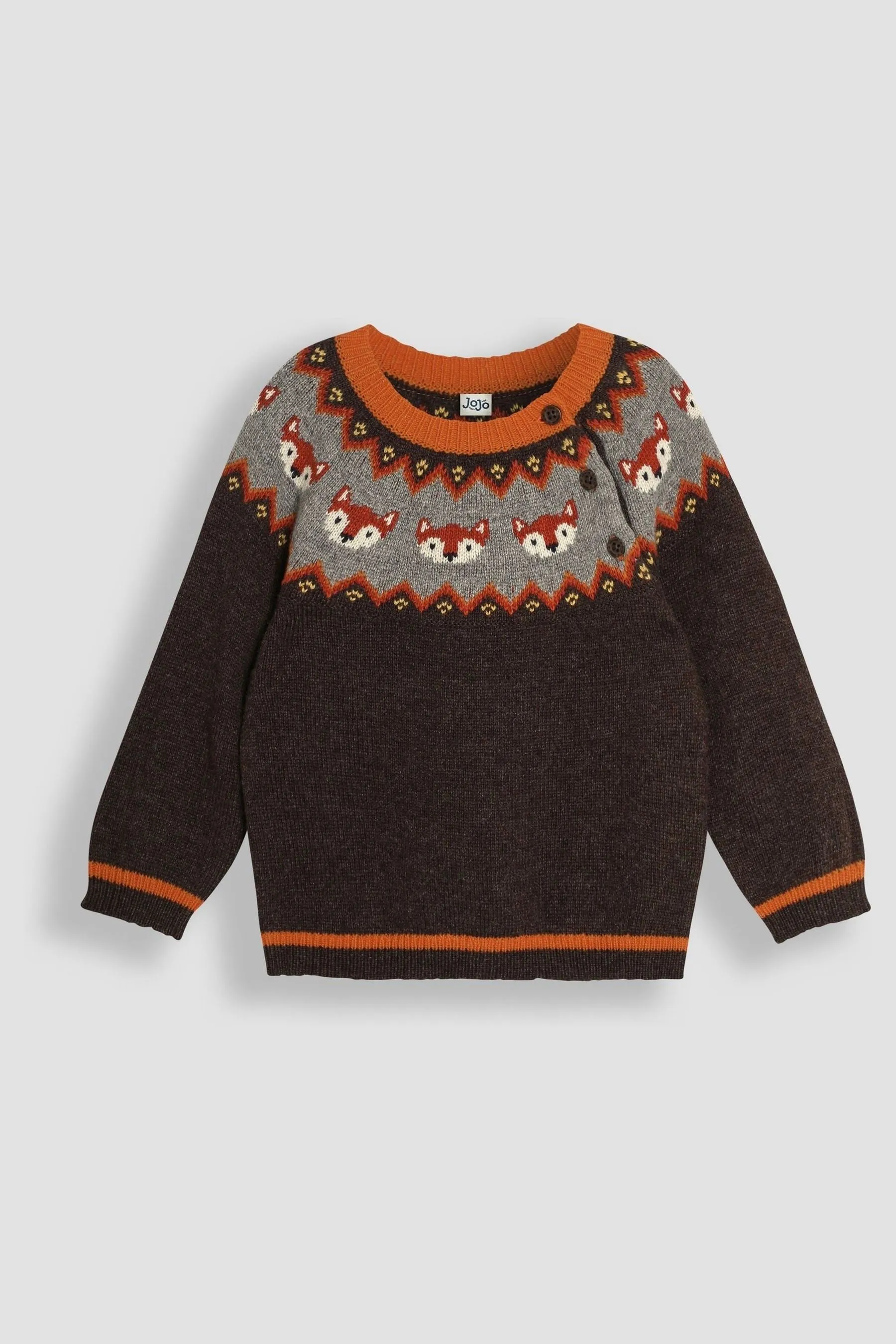 Jojo Maman Bébé Maglione Fair Isle lavorato a maglia    