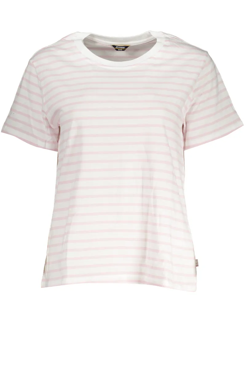 K-WAY T-SHIRT MANICHE CORTE DONNA BIANCO