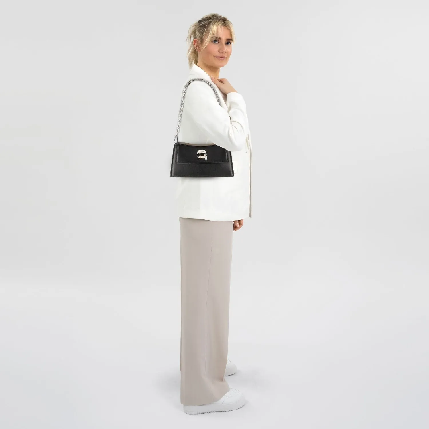 Karl Lagerfeld Ikonik 2.0 Borsa a tracolla Pelle 24 cm