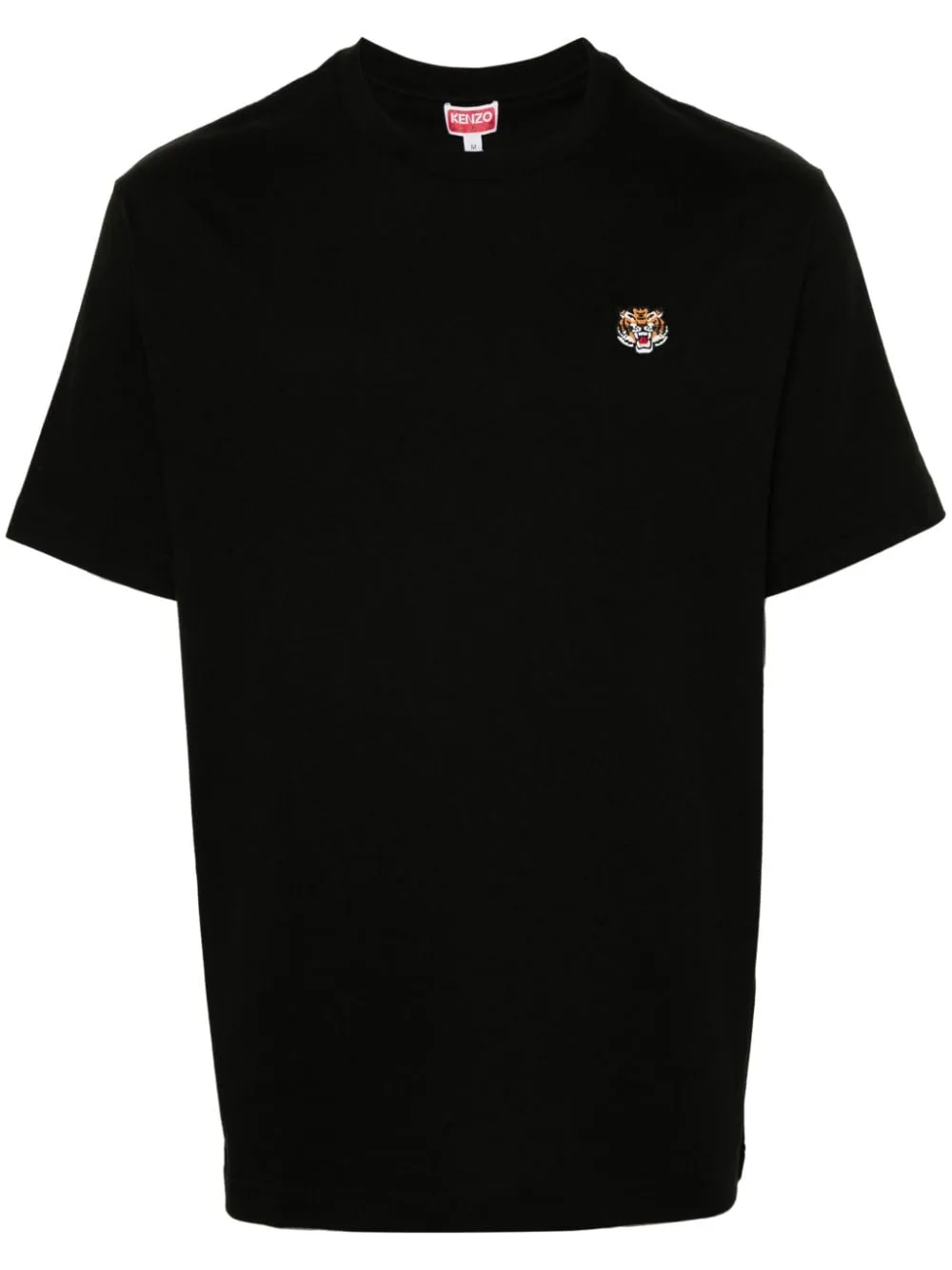 Kenzo T-shirt Nero Uomo Ricamo Tiger Crest