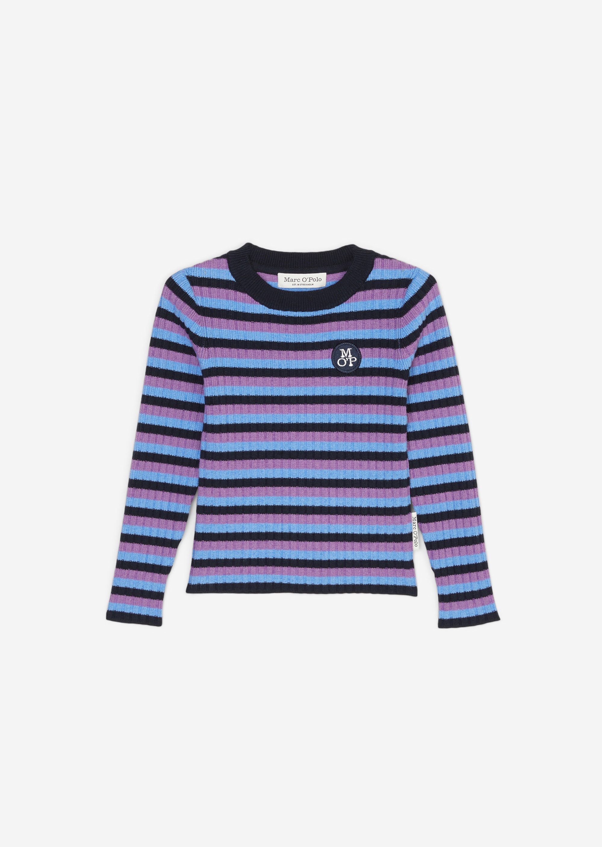 KIDS-GIRLS Top a maniche lunghe in maglia in cotone biologico