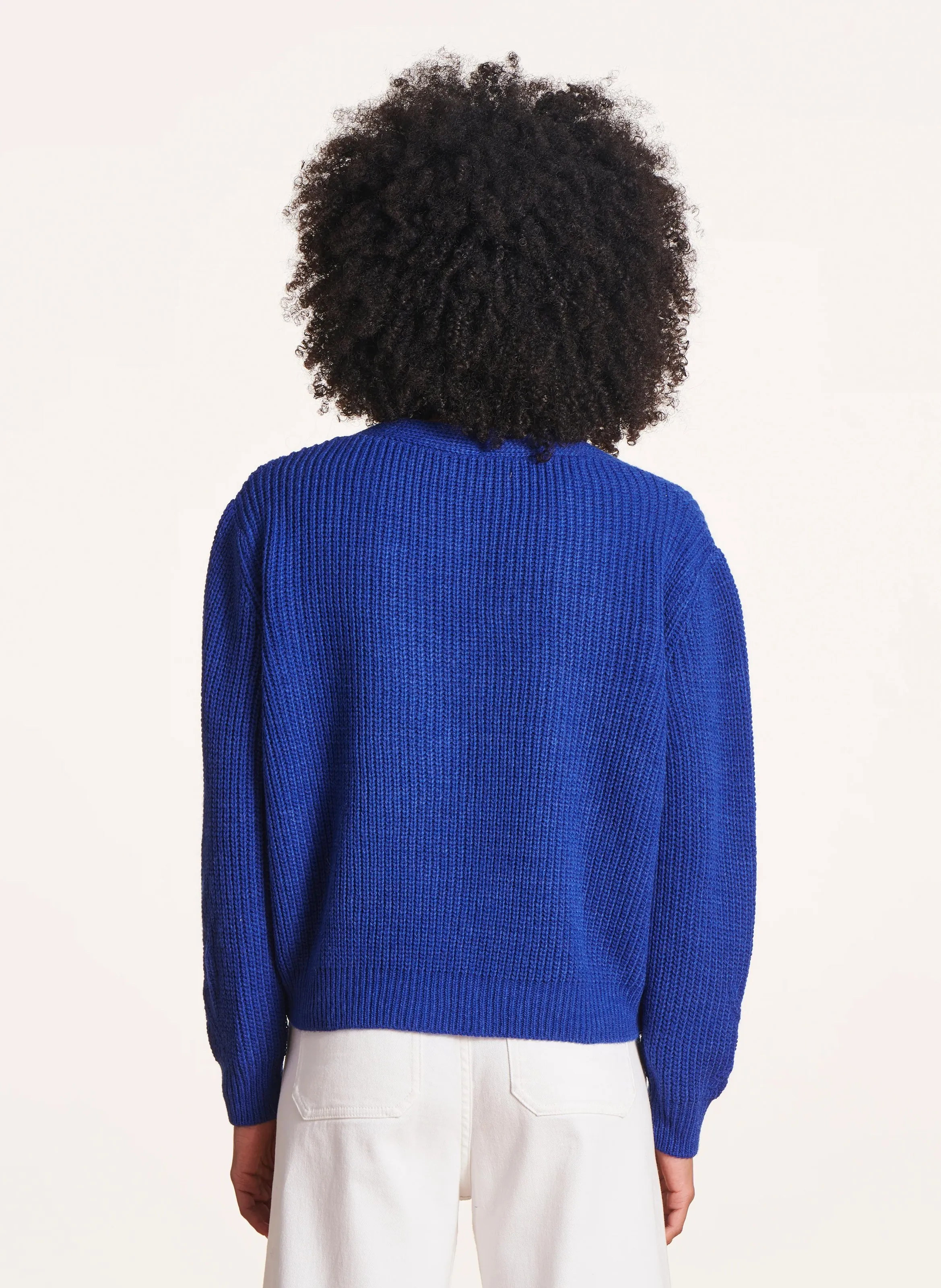  LA FEE MARABOUTEE   Maglione scollo a V | Blu