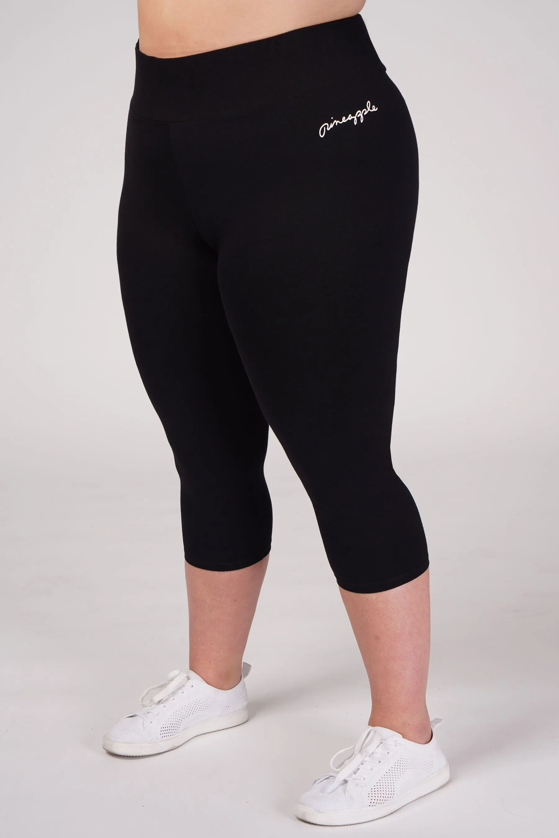 Leggings corti a vita alta con fascia