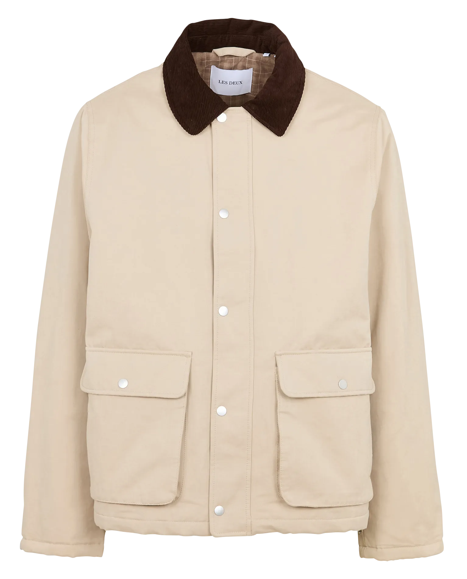  LES DEUX   MONTANA - Giacca dritta in cotone mélange | Beige