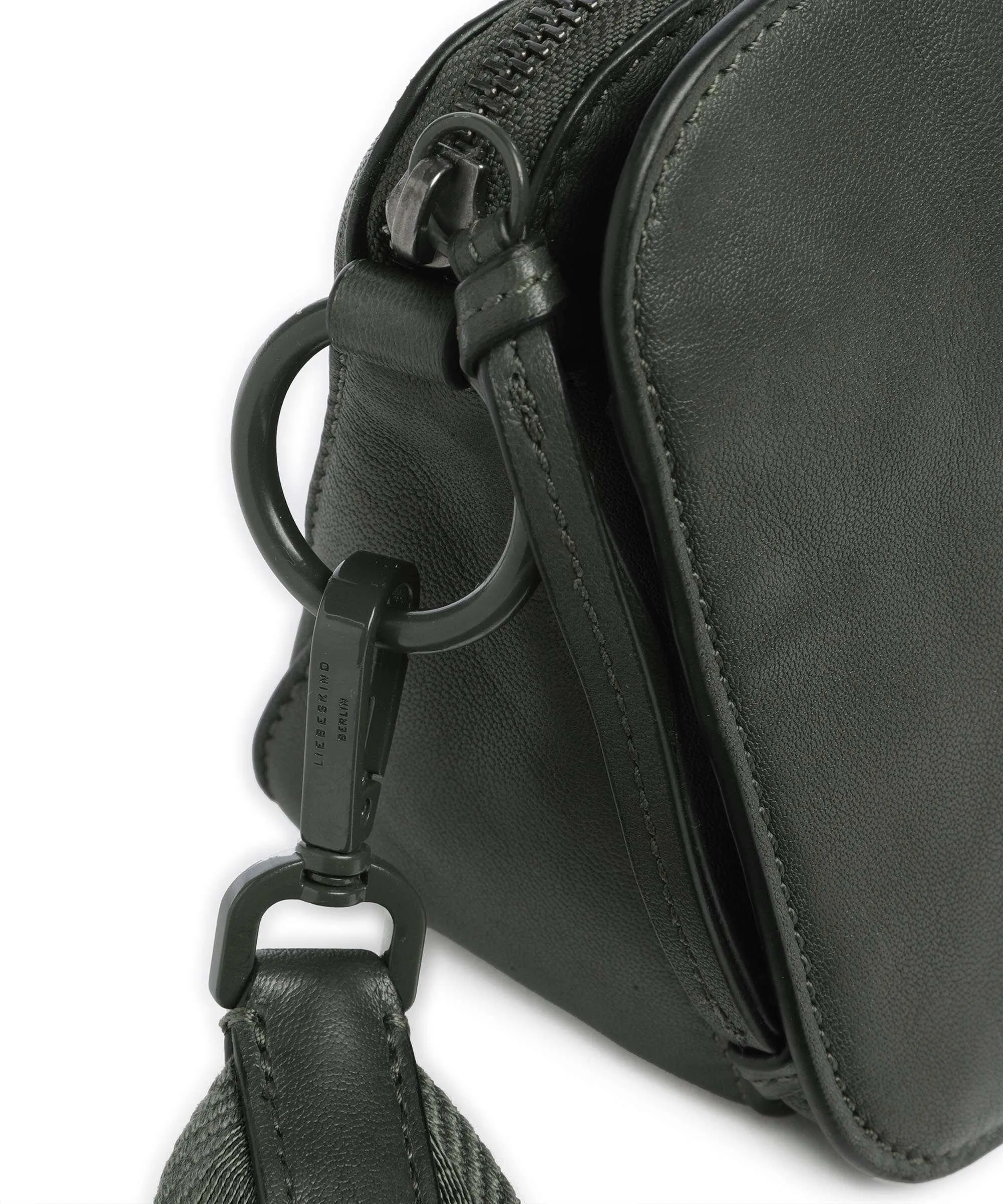  Liebeskind Clarice Sheep Natural Borsa a tracolla pelle di pecora verde scuro  