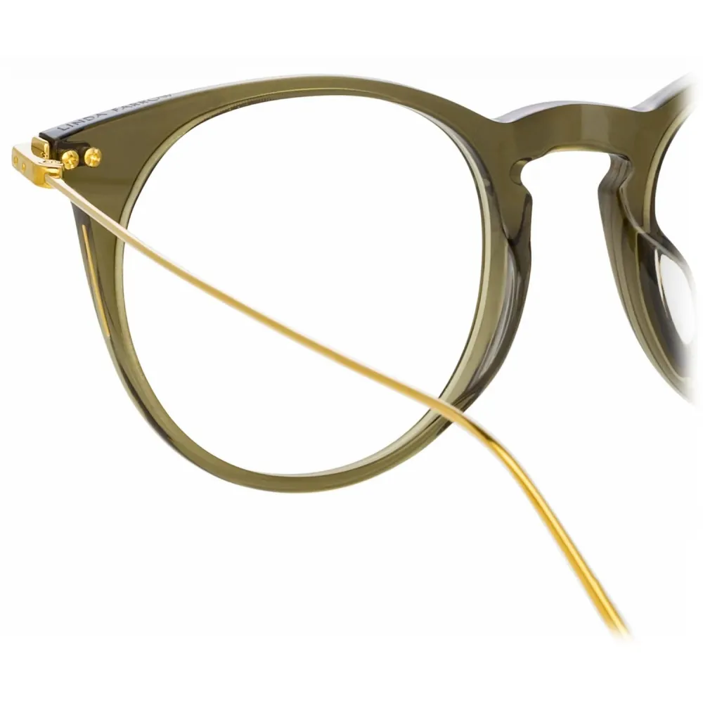 Linda Farrow - Occhiali da Vista Ellis Ovale in Verde - LF54C5OPT - Linda Farrow Eyewear