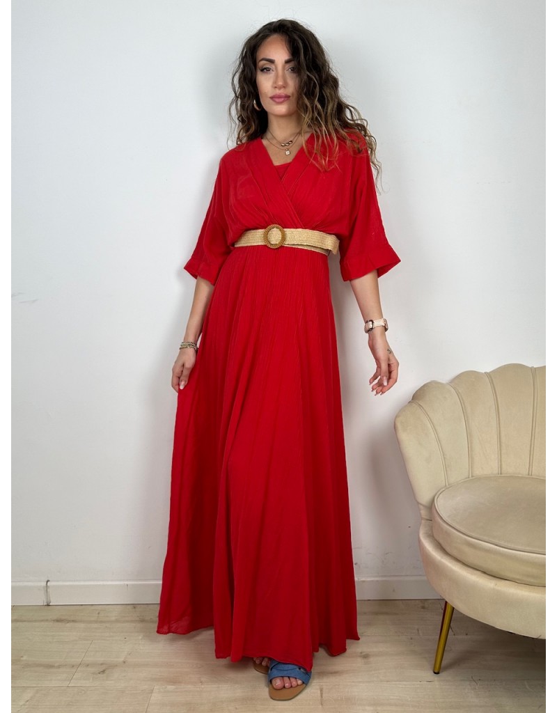 LONG DRESS CICLAS ROSSO