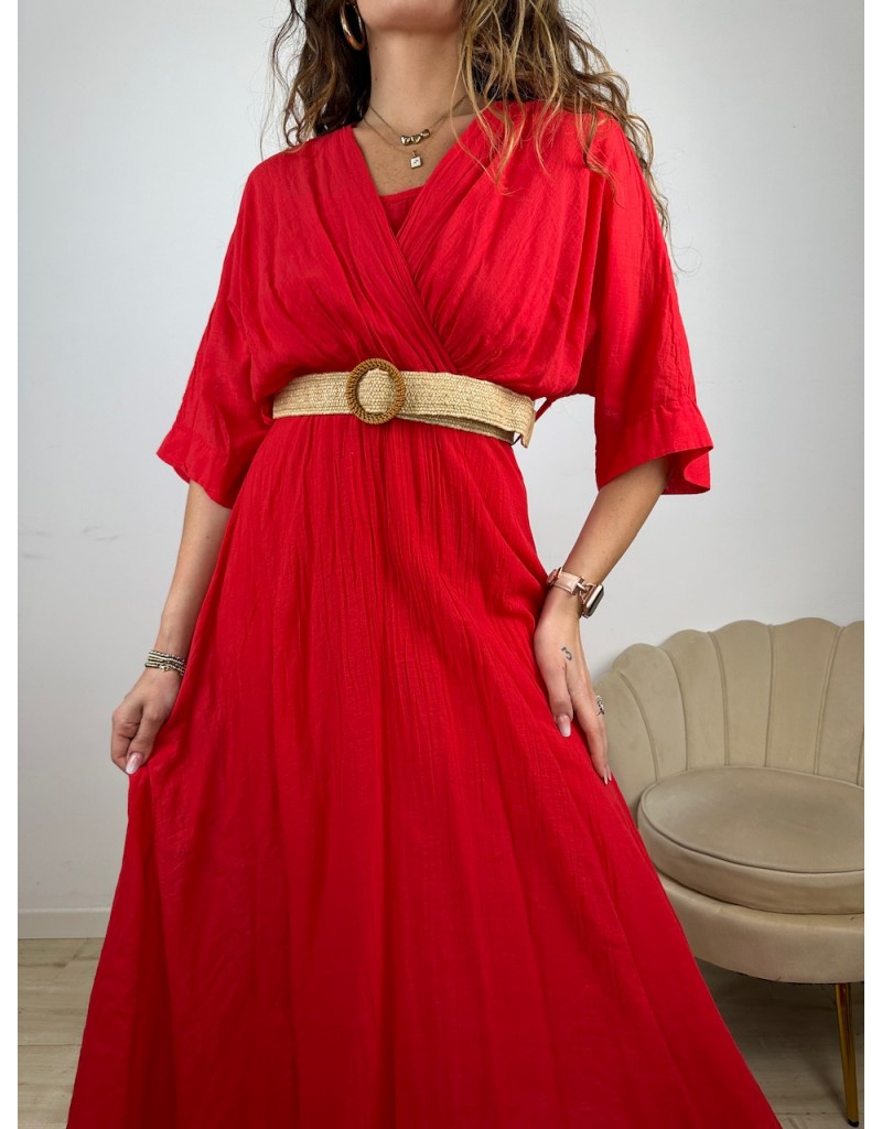 LONG DRESS CICLAS ROSSO