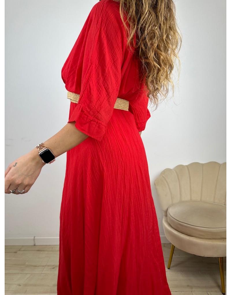 LONG DRESS CICLAS ROSSO