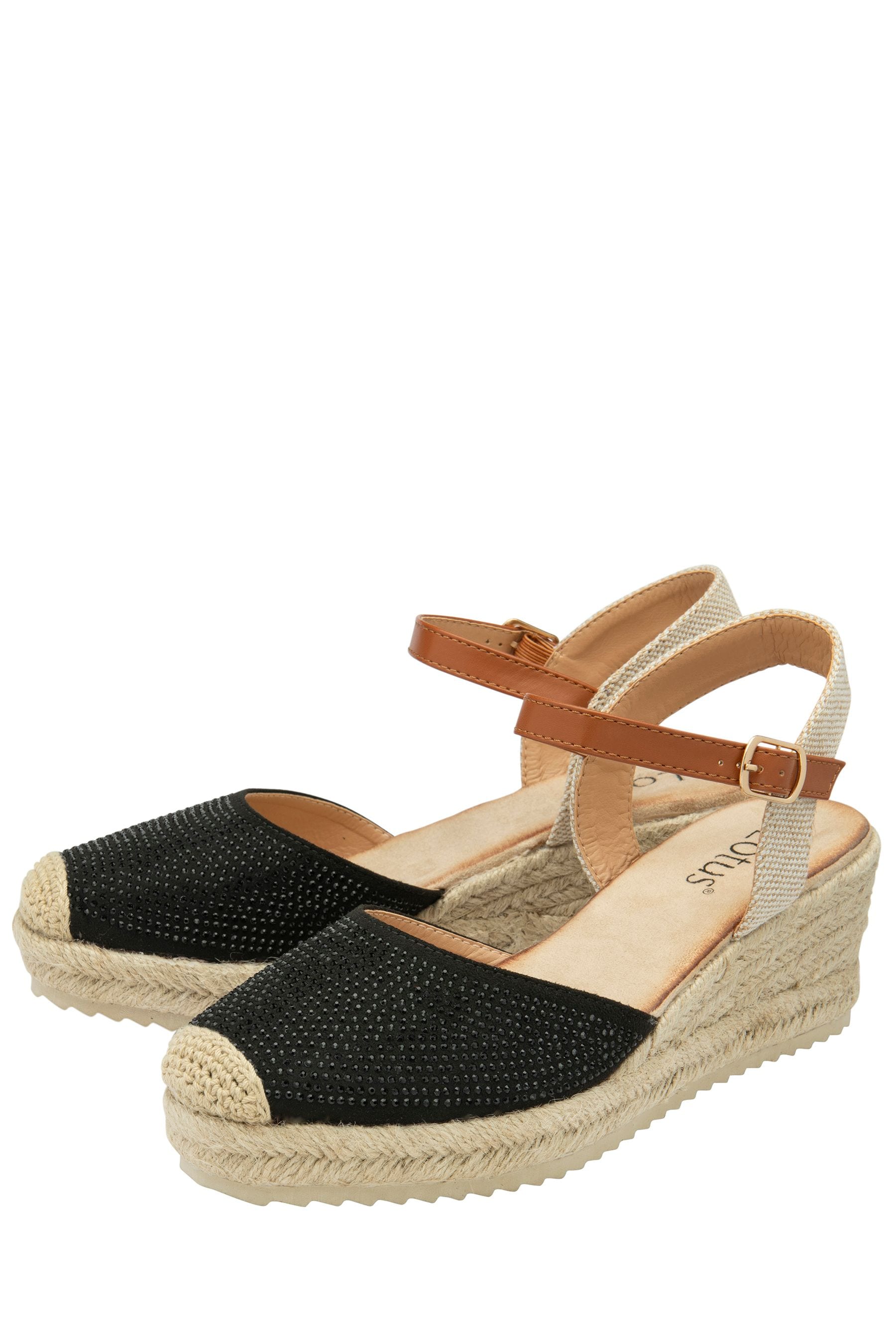 Lotus - Sandali espadrillas con zeppa