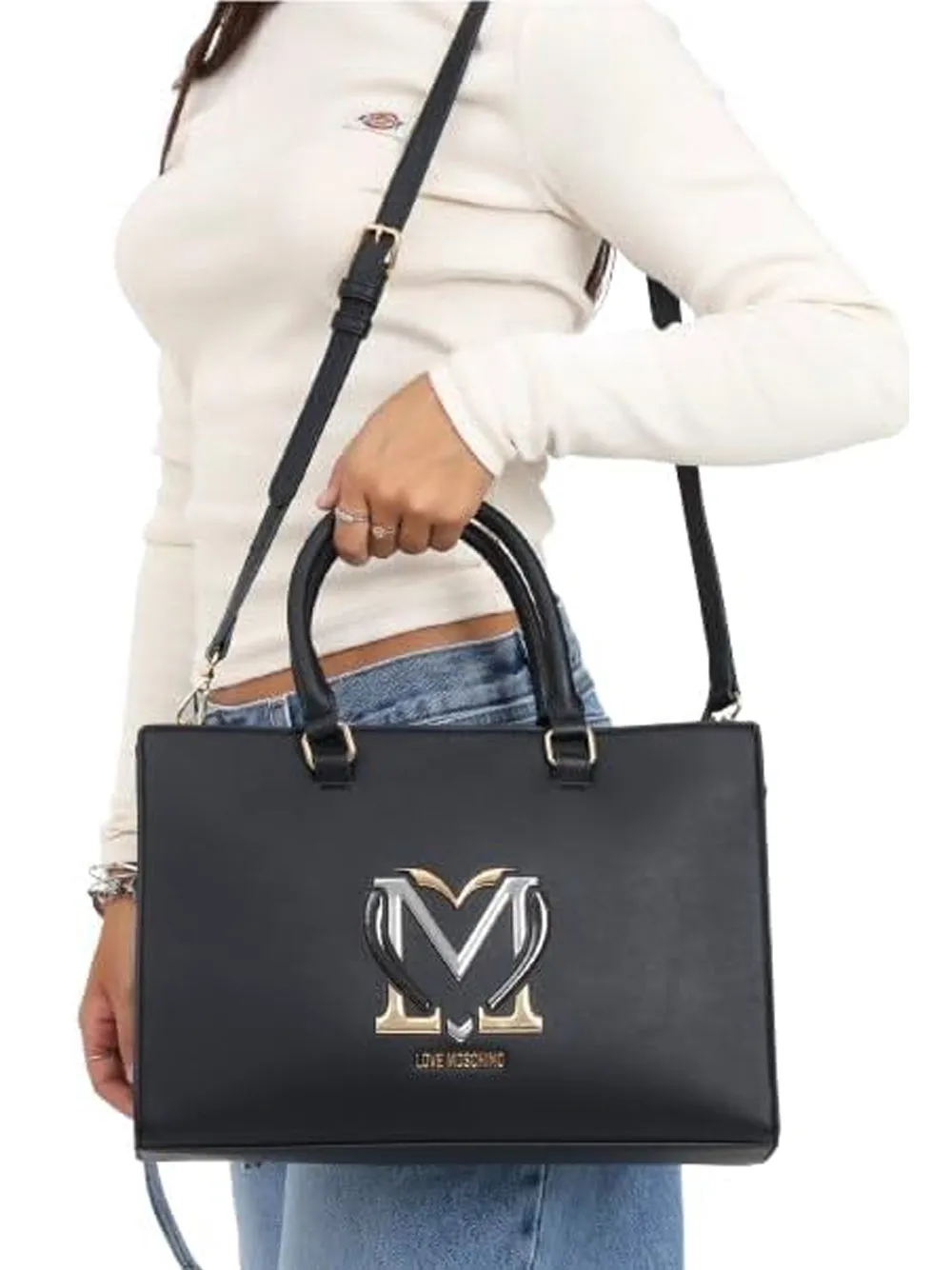 LOVE MOSCHINO Borsa a Tracolla Donna - Nero modello JC4329PP0LKN0000