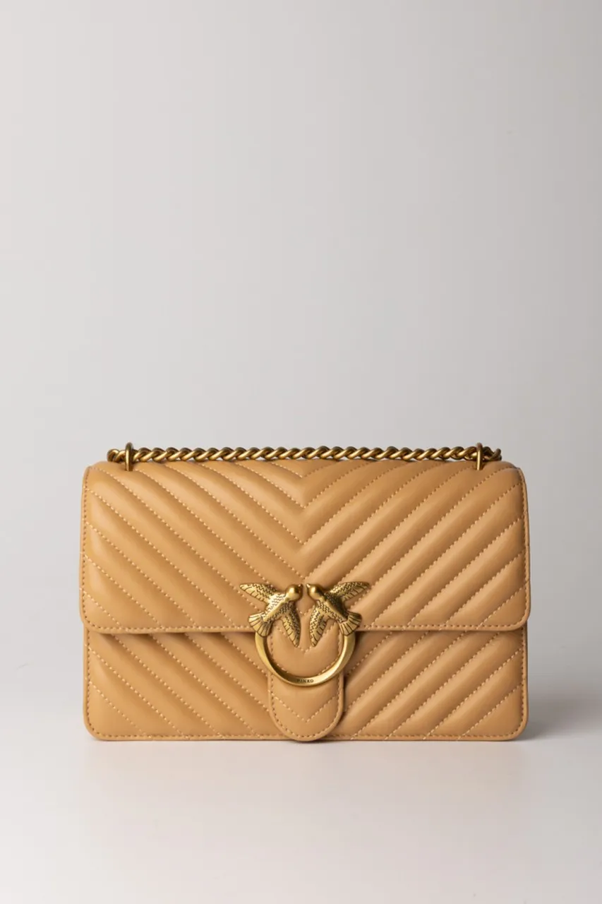 Love One Classic bag TEMPESTA SABBIA-ANTIQUE GOLD