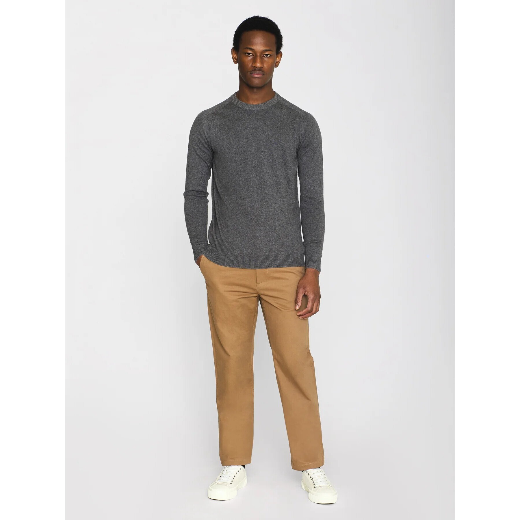 Maglia con scollo rotondo KnowledgeCotton Apparel Regular Merino
