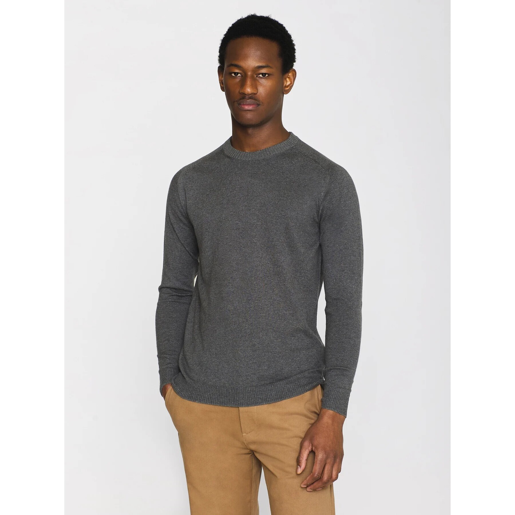 Maglia con scollo rotondo KnowledgeCotton Apparel Regular Merino