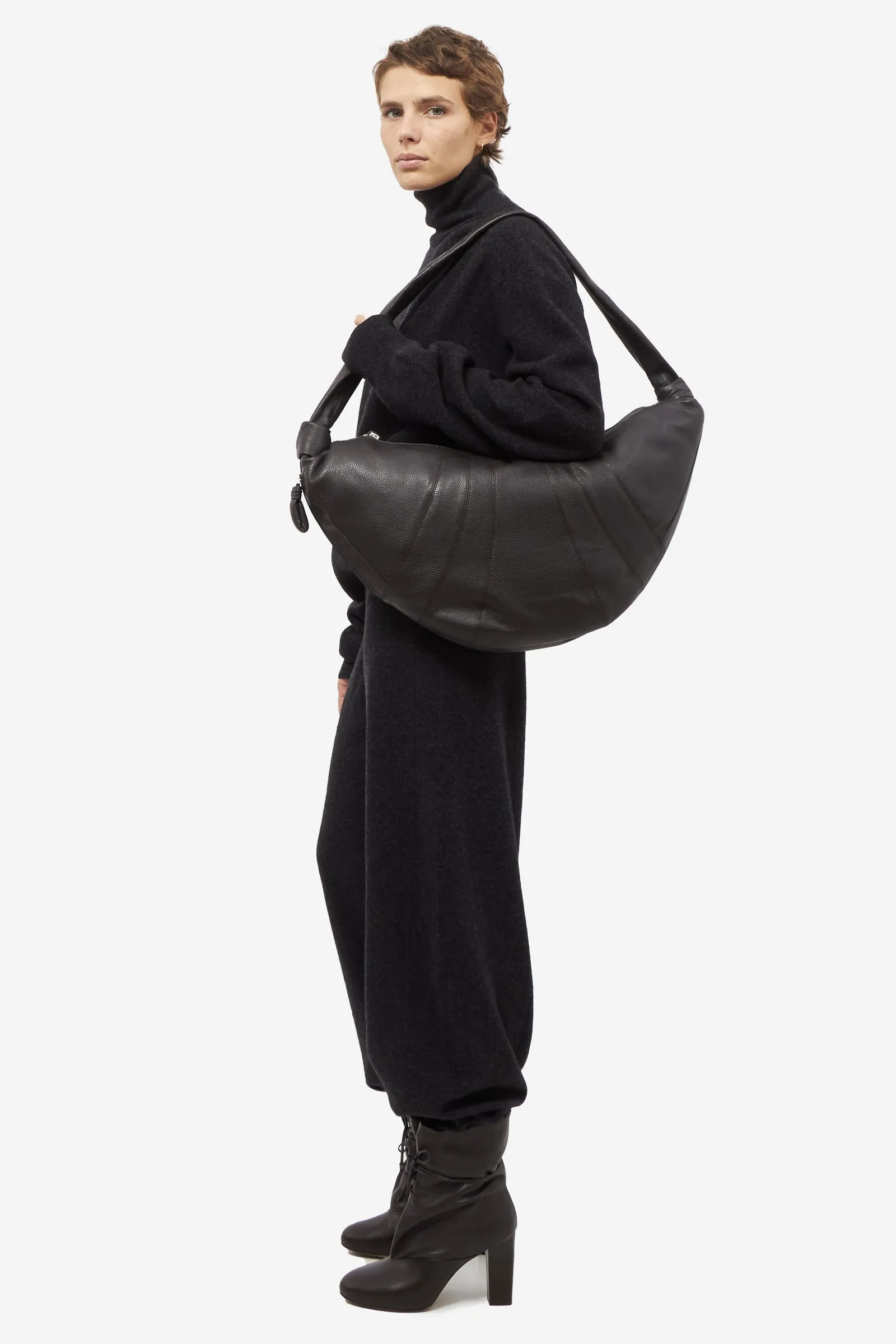 Maglia TURTLENECK JUMPER in lana grigia