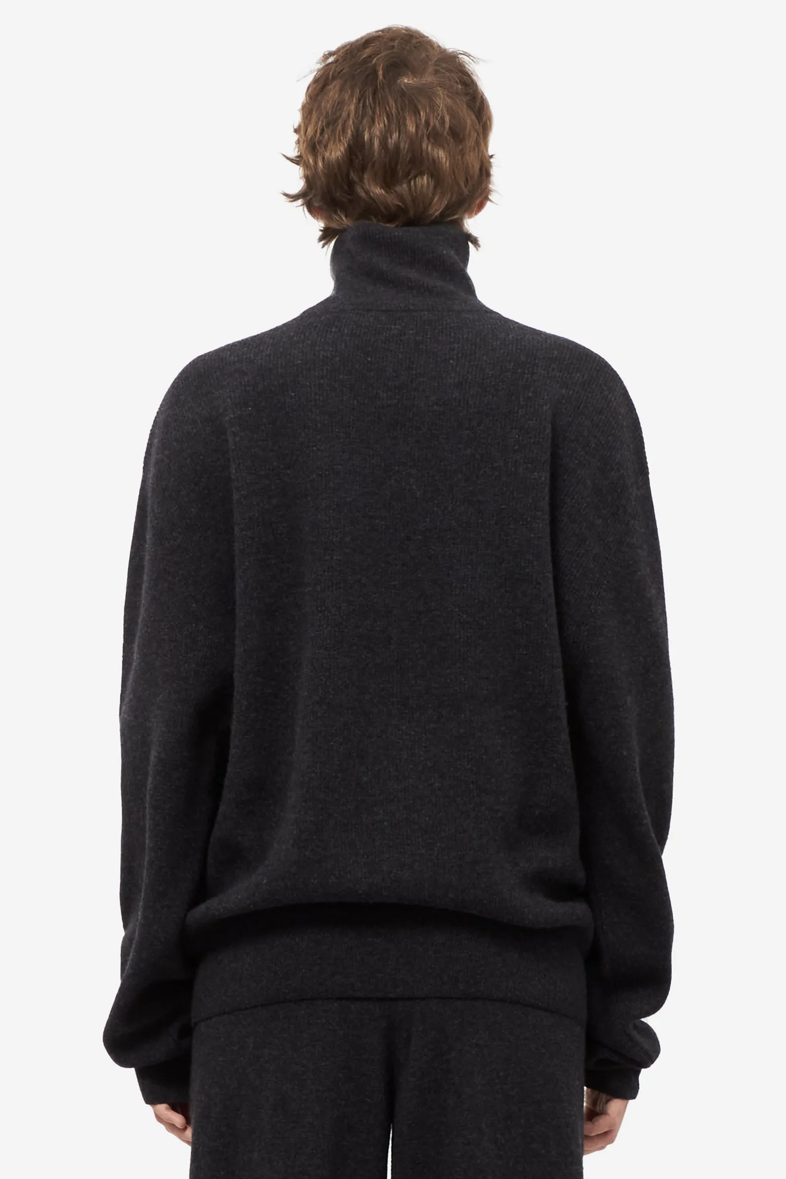Maglia TURTLENECK JUMPER in lana grigia