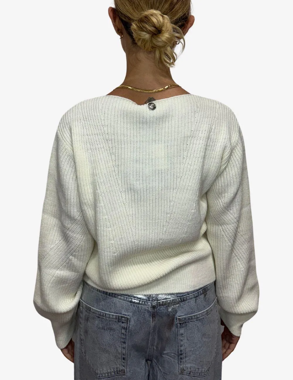 Maglia Twinset Actitude con applicazione in metallo donna