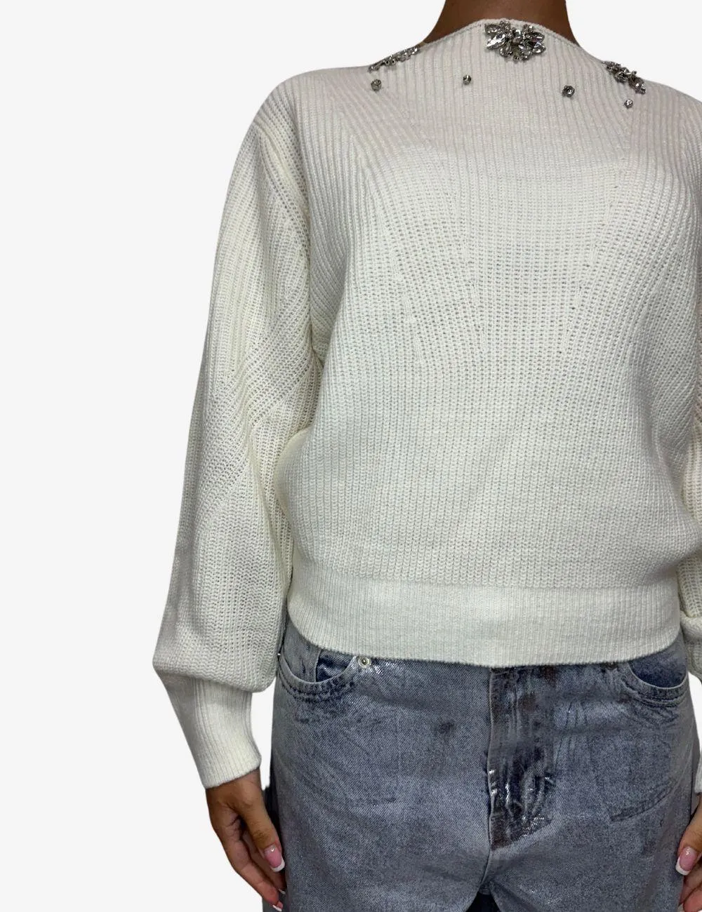 Maglia Twinset Actitude con applicazione in metallo donna