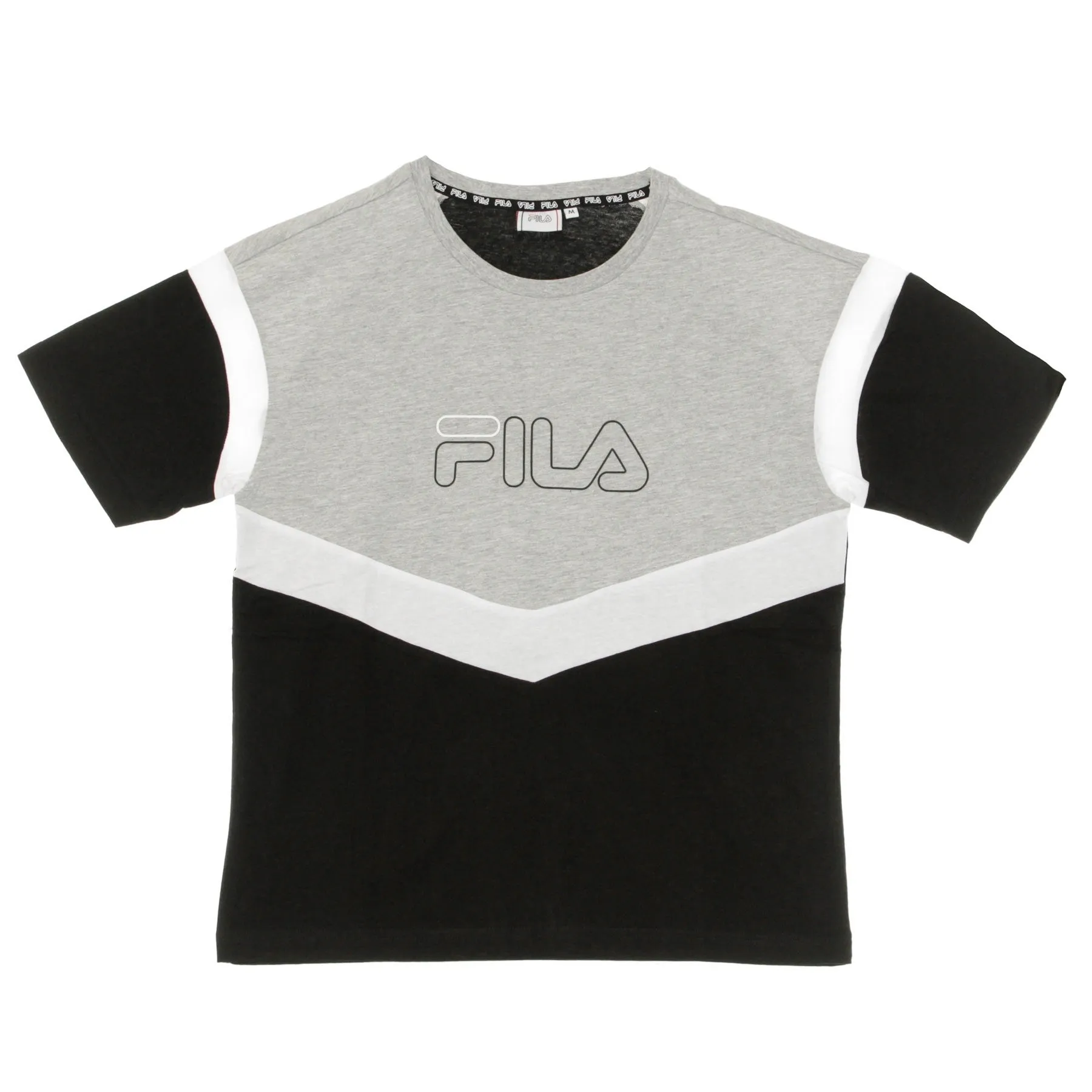 Maglietta Donna Laeta Tee Black/light Grey Melange/bright White